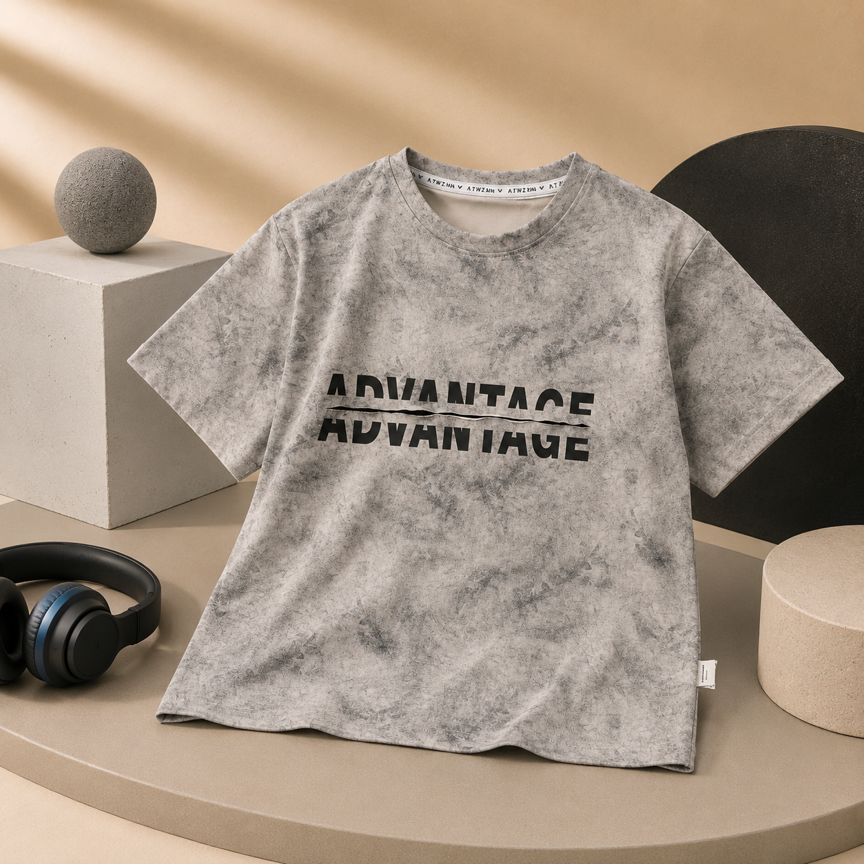 Advantage Washed Drop Shoulder Tee