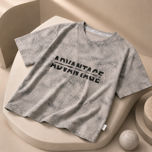 Advantage Washed Drop Shoulder Tee