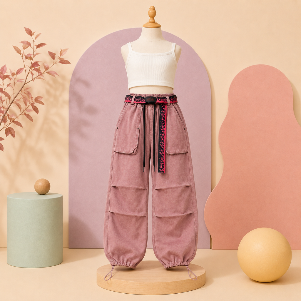 Blush Street Cargo Jogger Pants