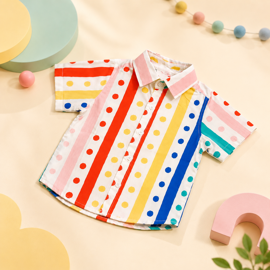 Carnival Dots Stripe Shirt