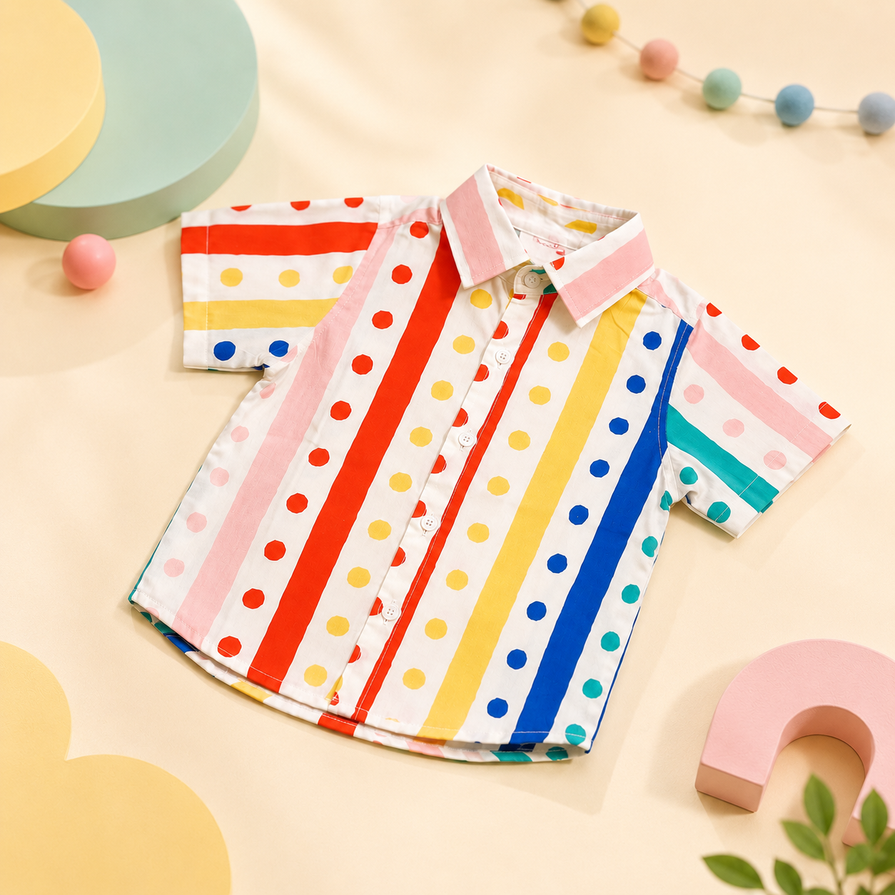 Carnival Dots Stripe Shirt