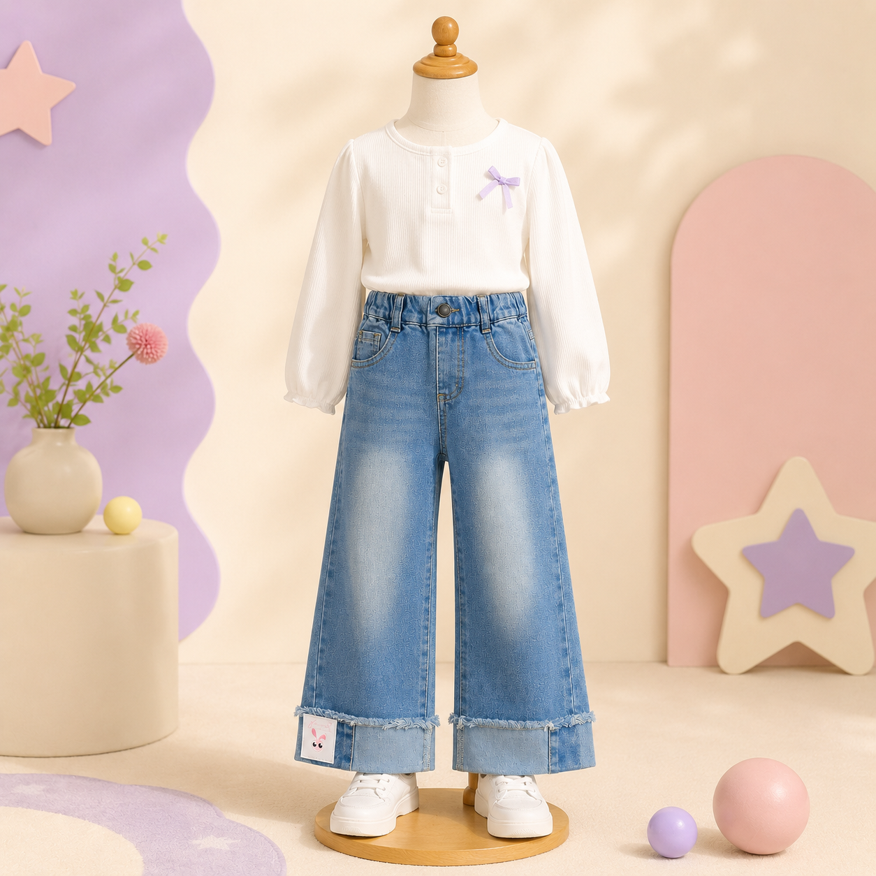 Frayed Hem Jeans