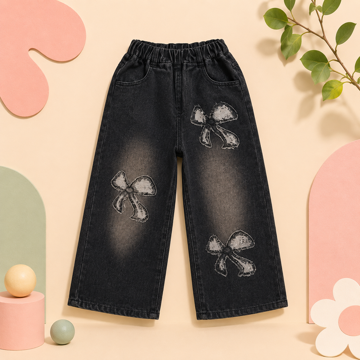 Midnight Bow Jeans