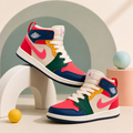 Colorblock High-Top Sneakers