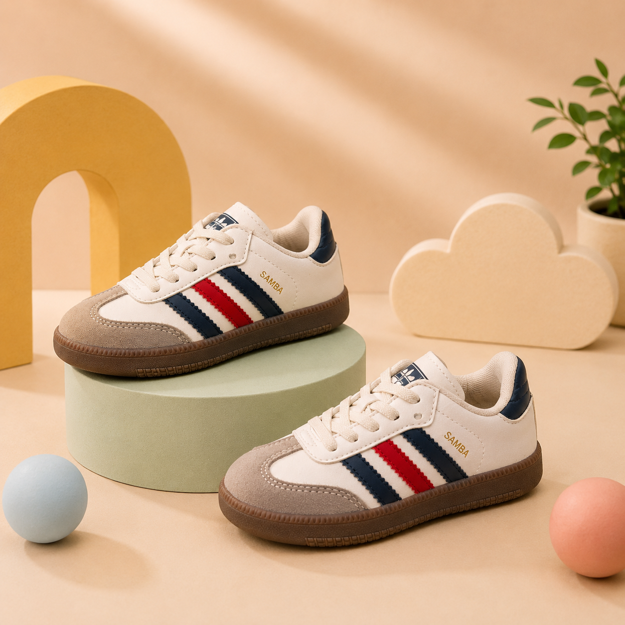 Classic Stripe Kids Sneakers