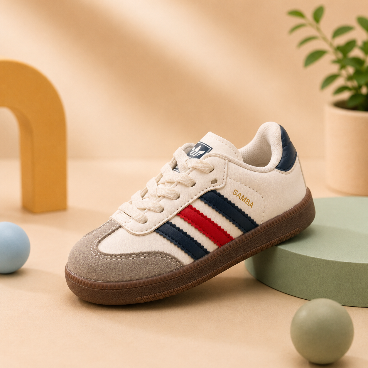 Classic Stripe Kids Sneakers