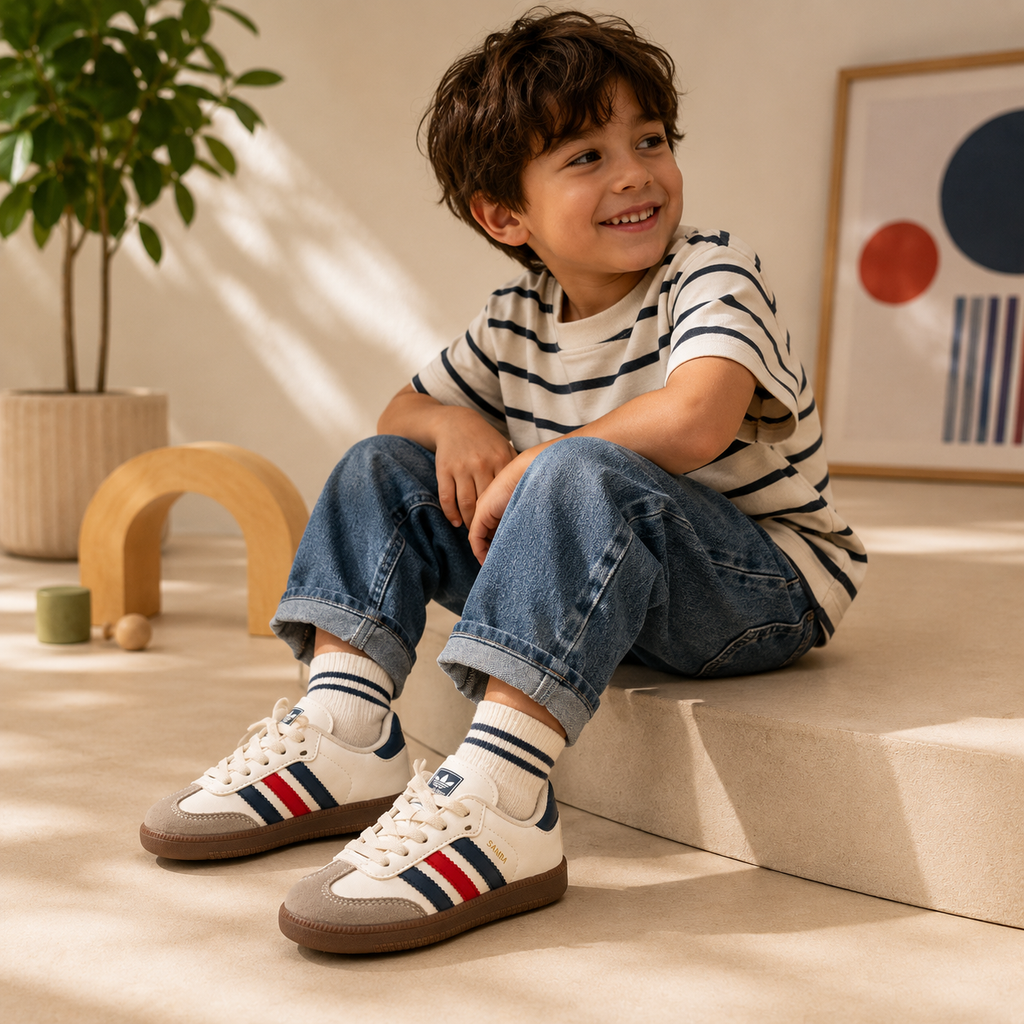 Classic Stripe Kids Sneakers